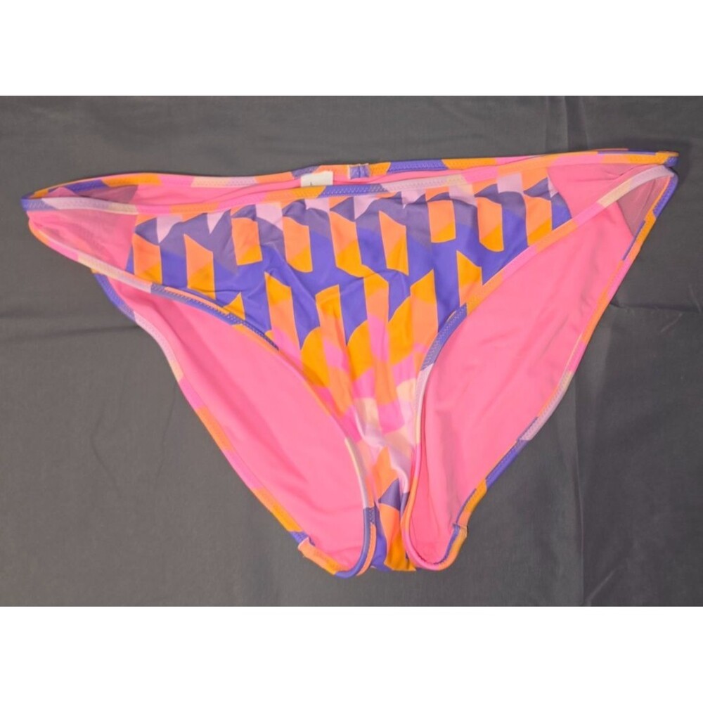 Aerie Purple Orange Pink Bikini Bottom Swim Suit Size XL New with Tags